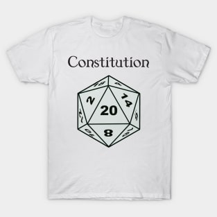 Constitution Stat D20 T-Shirt